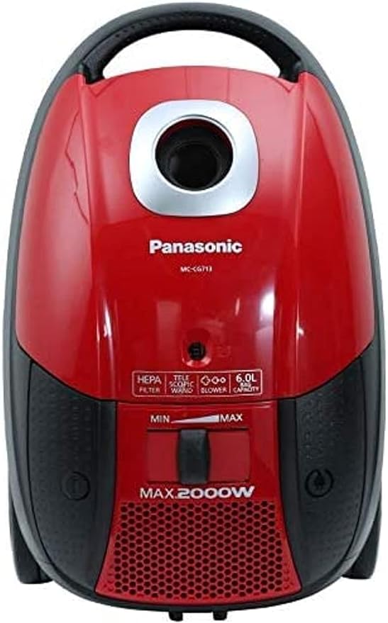 Panasonic Canister Vacuum Cleaner Red - MC-CG713 2000W