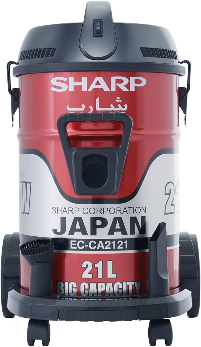 SHARP 21L 2100W DRUM/BARREL 100% COPPER MOTOR VACUUM CLEANER EC-CA2121