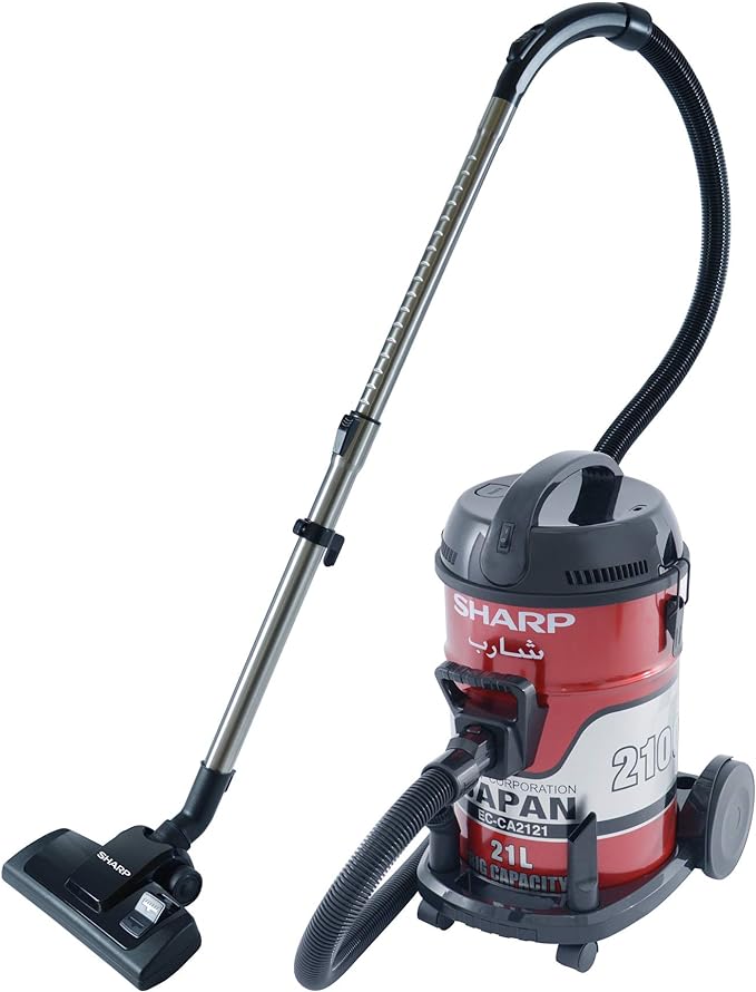 SHARP 21L 2100W DRUM/BARREL 100% COPPER MOTOR VACUUM CLEANER EC-CA2121