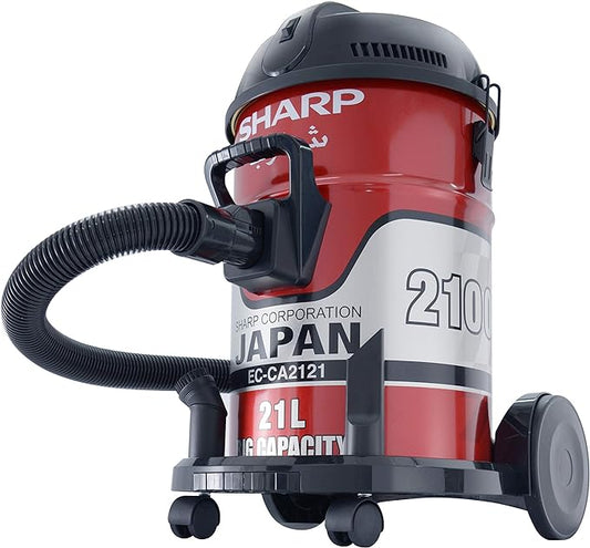 SHARP 21L 2100W DRUM/BARREL 100% COPPER MOTOR VACUUM CLEANER EC-CA2121