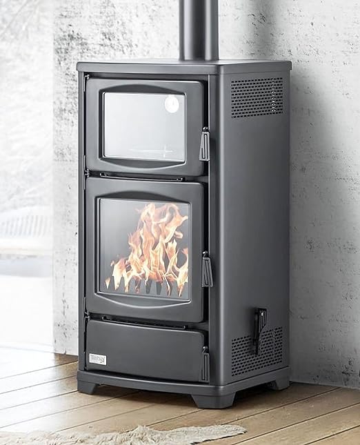 TS 16 Fireplace with Baking Compartment, Multi-Use Wood Stove