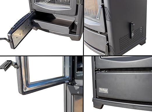 TS 16 Fireplace with Baking Compartment, Multi-Use Wood Stove