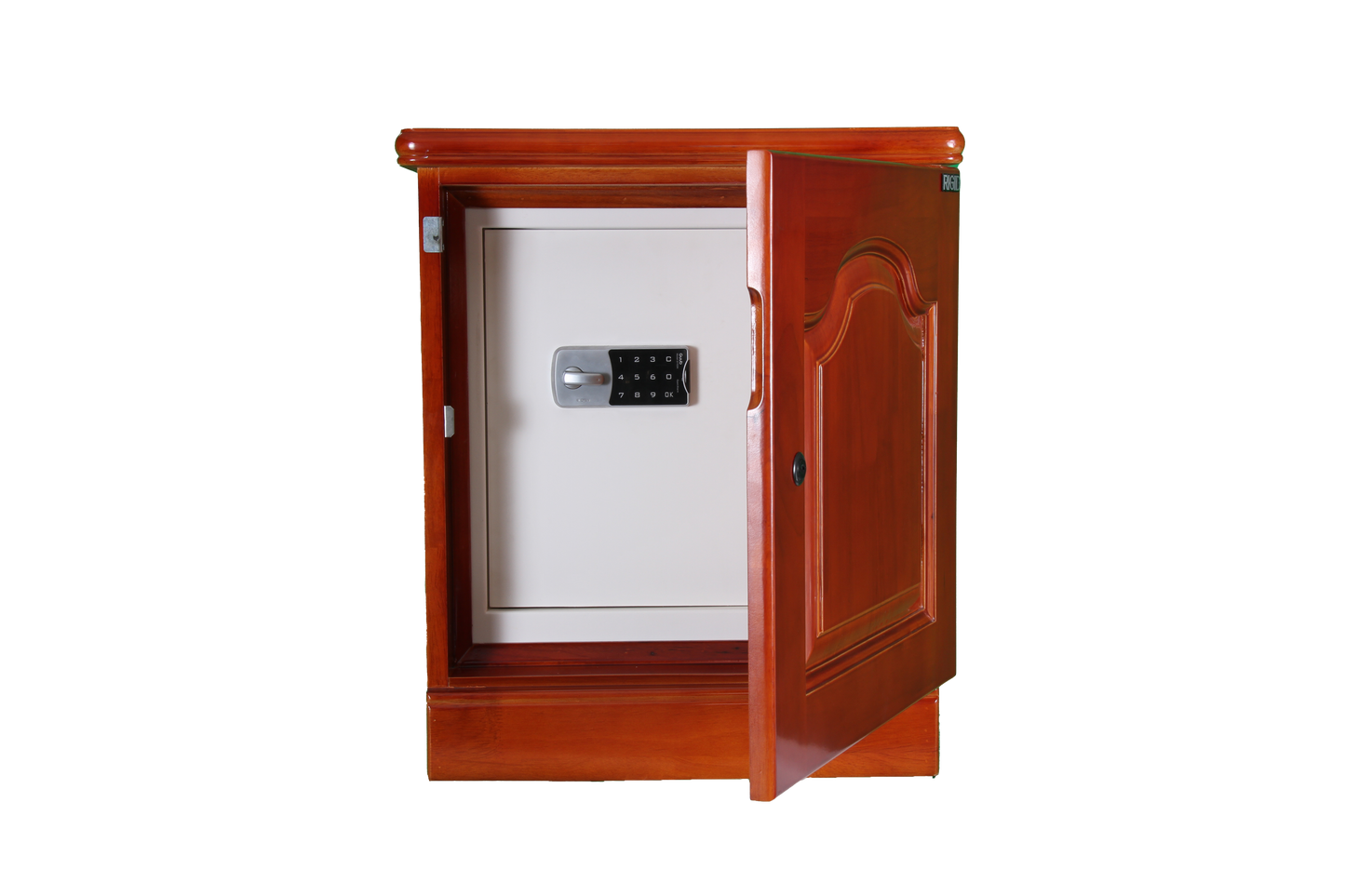 Safe box Treasury Wood Cabinet Digital 45kg خزنة حديد كومود خشب