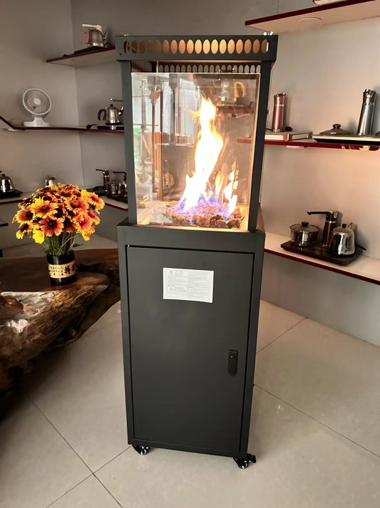 Outdoor Indoor Decorative gGlassPatio heater دفاية غاز ديكور زجاج