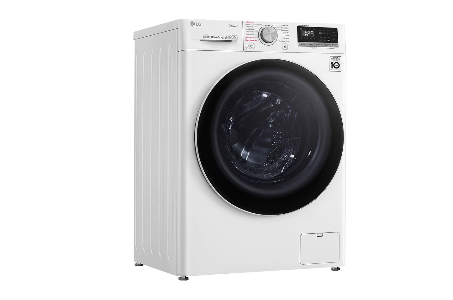 LG WASHING MACHINE 9 KG F4V3VYP6WE غسالة اوتوماتيك أبيض