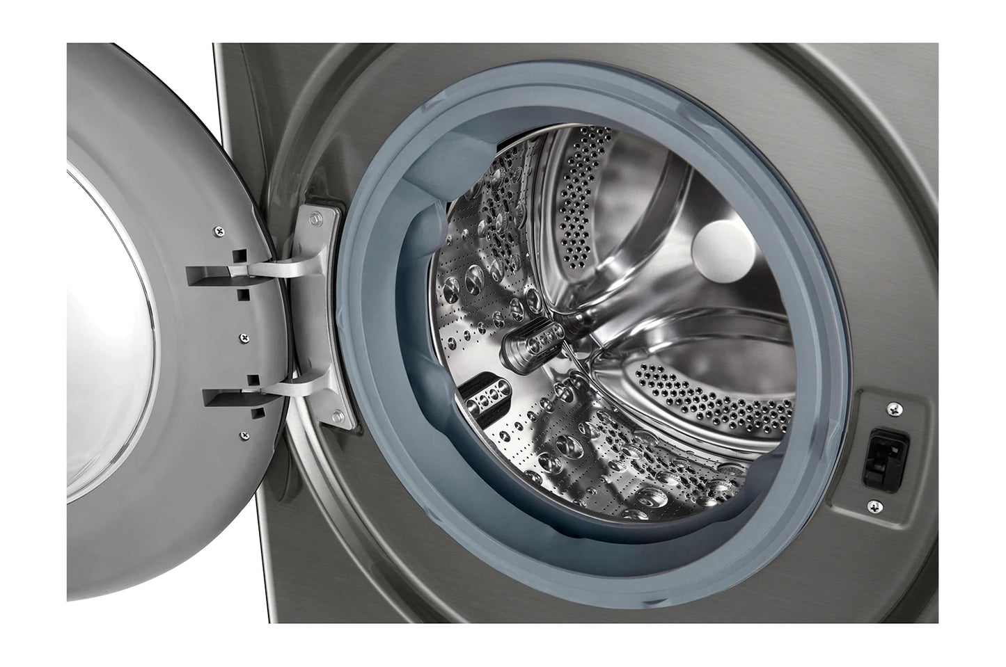LG WASHING MACHINE 8 KG F2V3PYPKP غسالة اوتوماتيك فضي