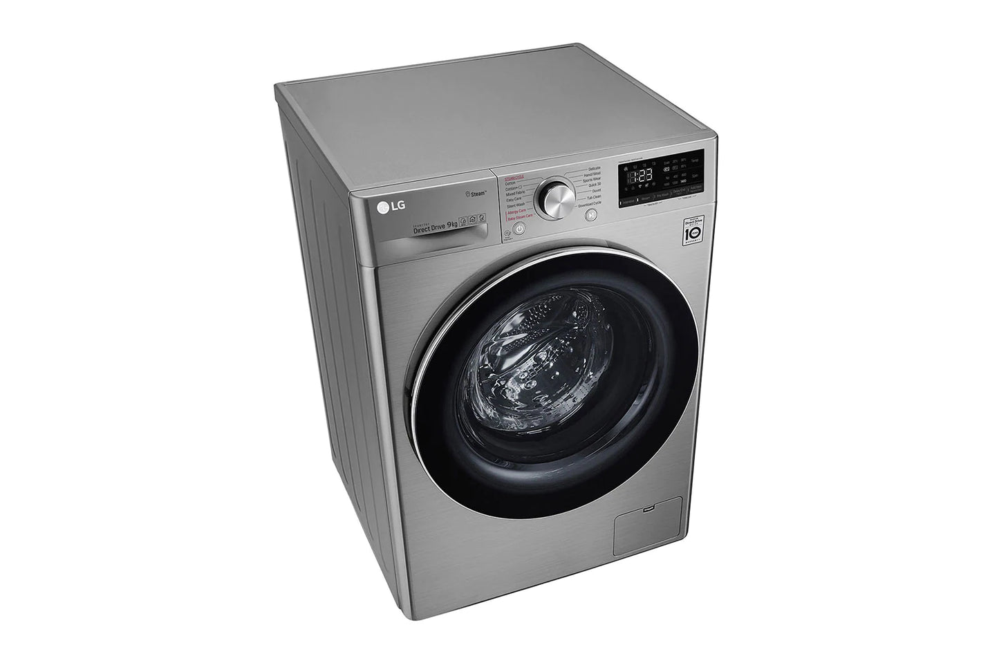 LG WASHING MACHINE 9 KG F4V3VYPKPE غسالة اوتوماتيك فضي