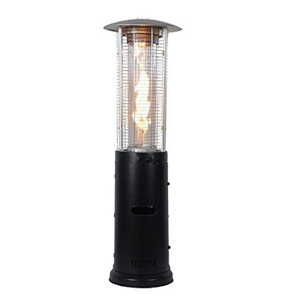 H-GENERAL Round Glass Tube Gas Patio Heater Indoor/Outdoor – New