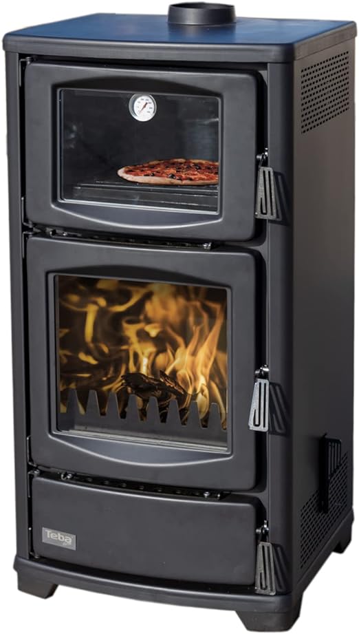 TS 16 Fireplace with Baking Compartment, Multi-Use Wood Stove